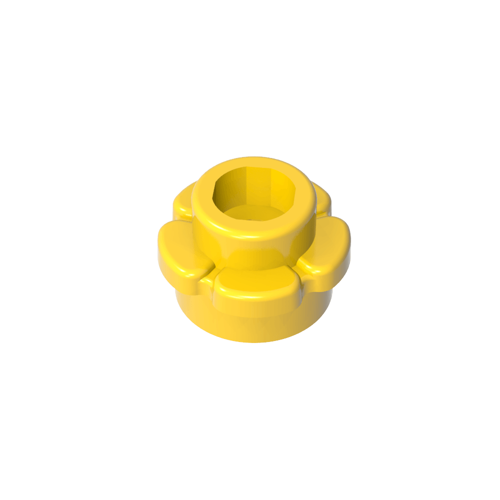 Planta, Flor, Plato Redondo 1 x 1 con 5 Pétalos-MyGobricksEs