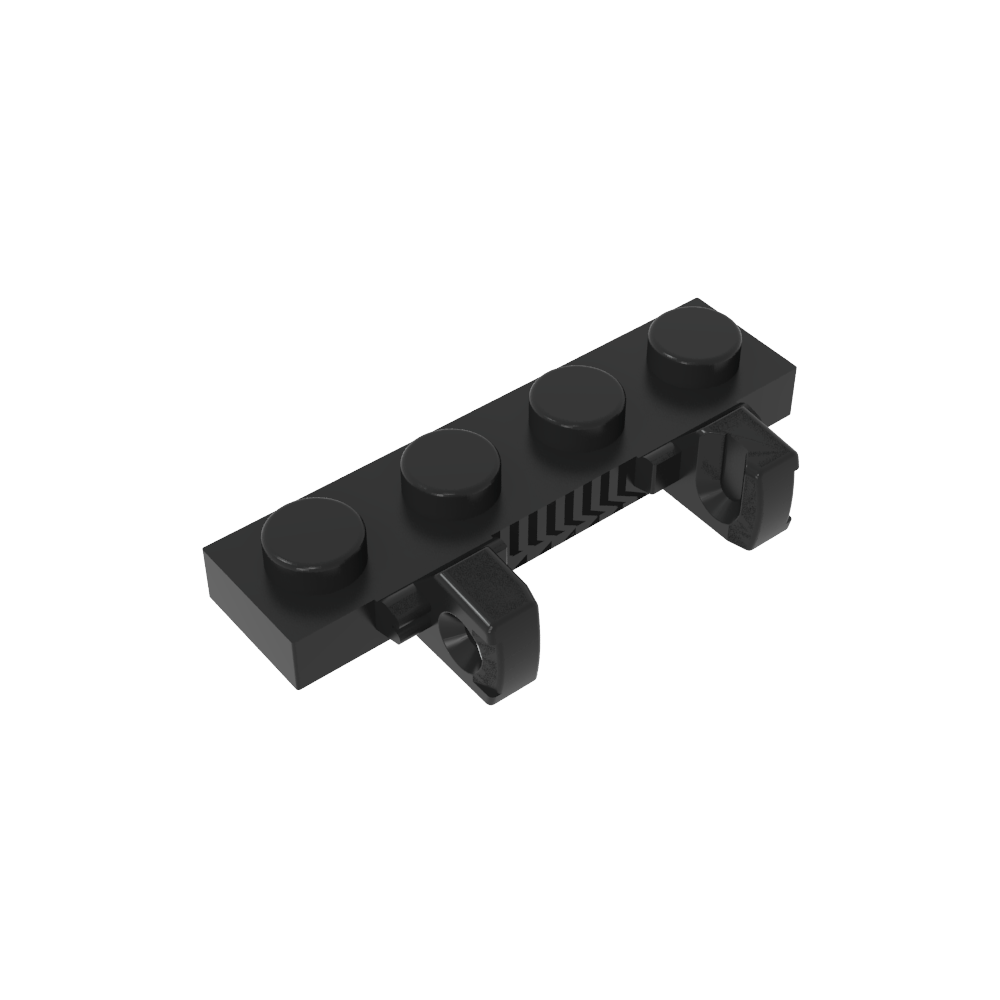 Placa de bisagra 1 x 4 Bloqueo doble 1 dedo-MyGobricksEs