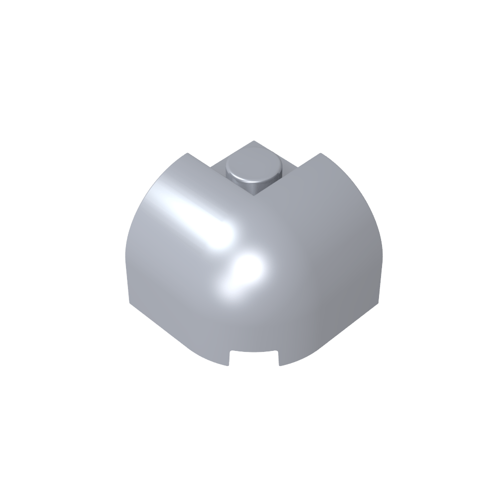 Ladrillo curvo 2 x 2 x 1 1/3 con parte superior curva - Esquina-MyGobricksEs