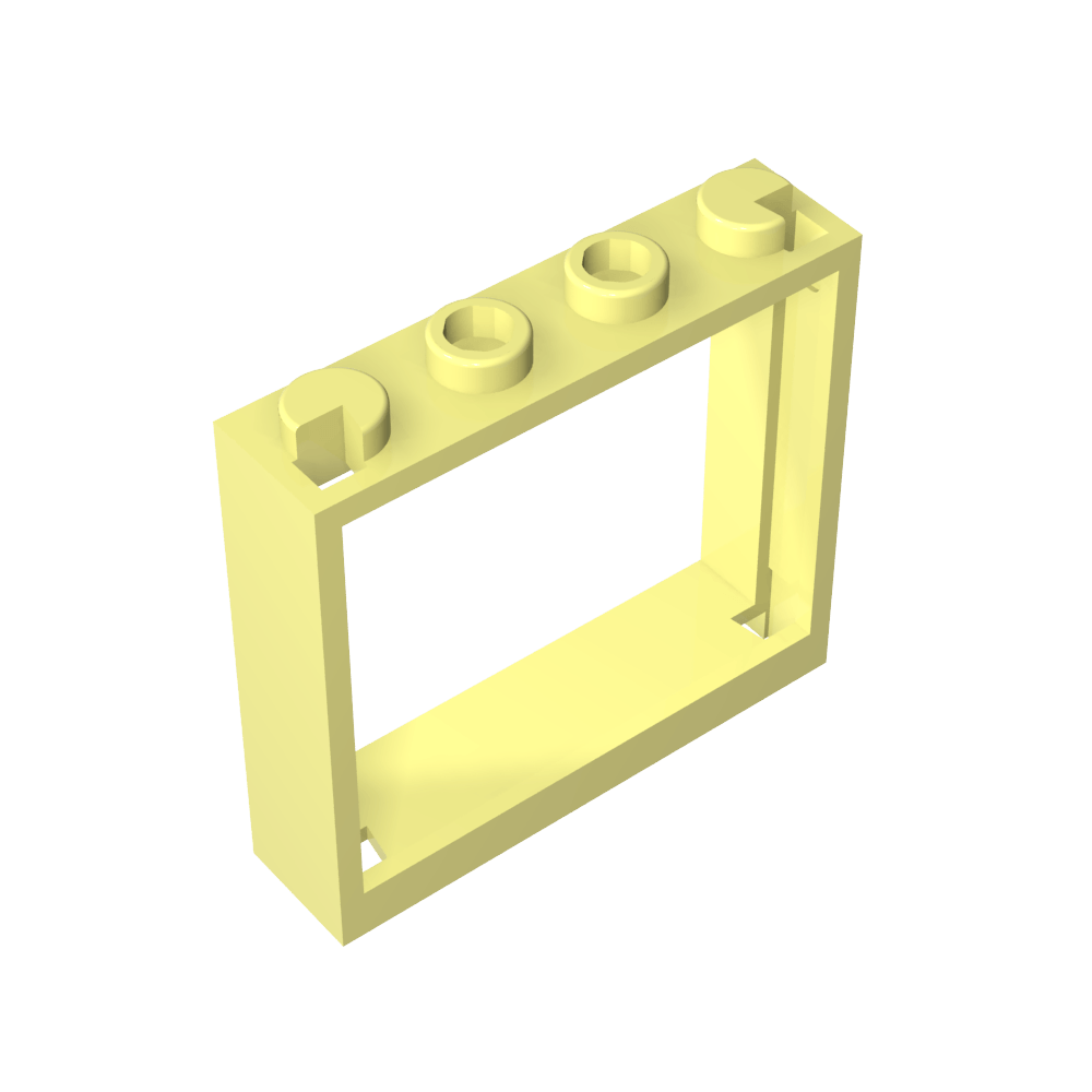 Ventana 1 x 4 x 3 sin pestañas de persiana-MyGobricksEs