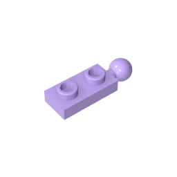 Placa especial 1 x 2 con bola de remolque final-MyGobricksEs