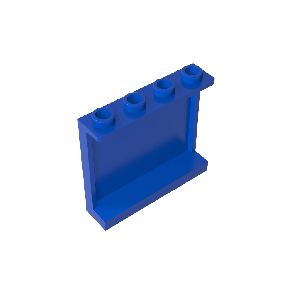 Panel 1 x 4 x 3 [Soportes laterales/Montantes huecos]-MyGobricksEs