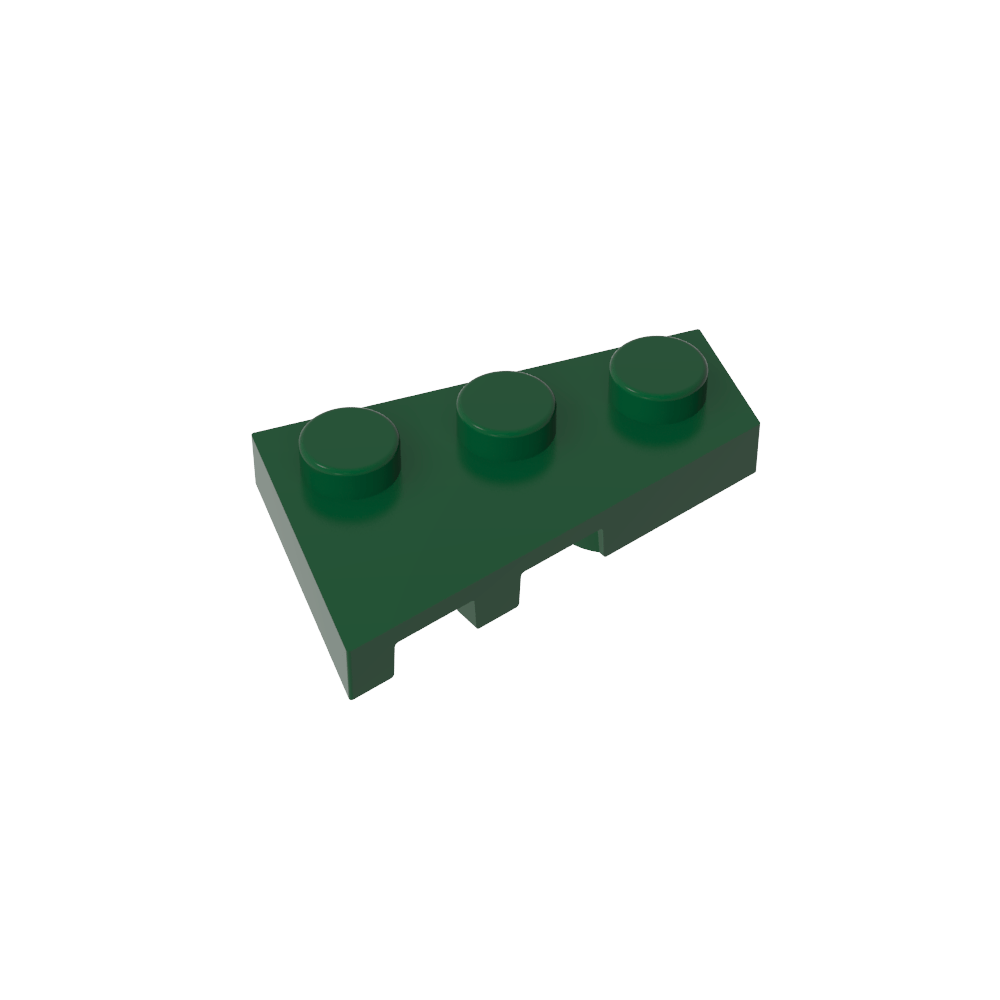 Placa de cuña 3 x 2 derecha-MyGobricksEs