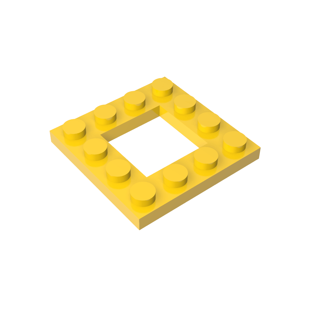 Placa especial 4 x 4 con recorte 2 x 2-MyGobricksEs
