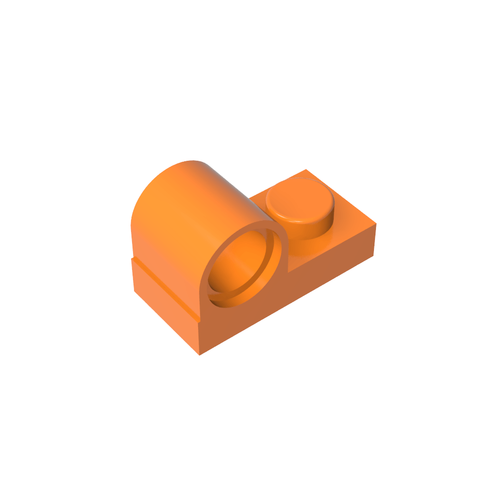 Placa especial 1 x 2 con orificio para pasador en la parte superior-MyGobricksEs
