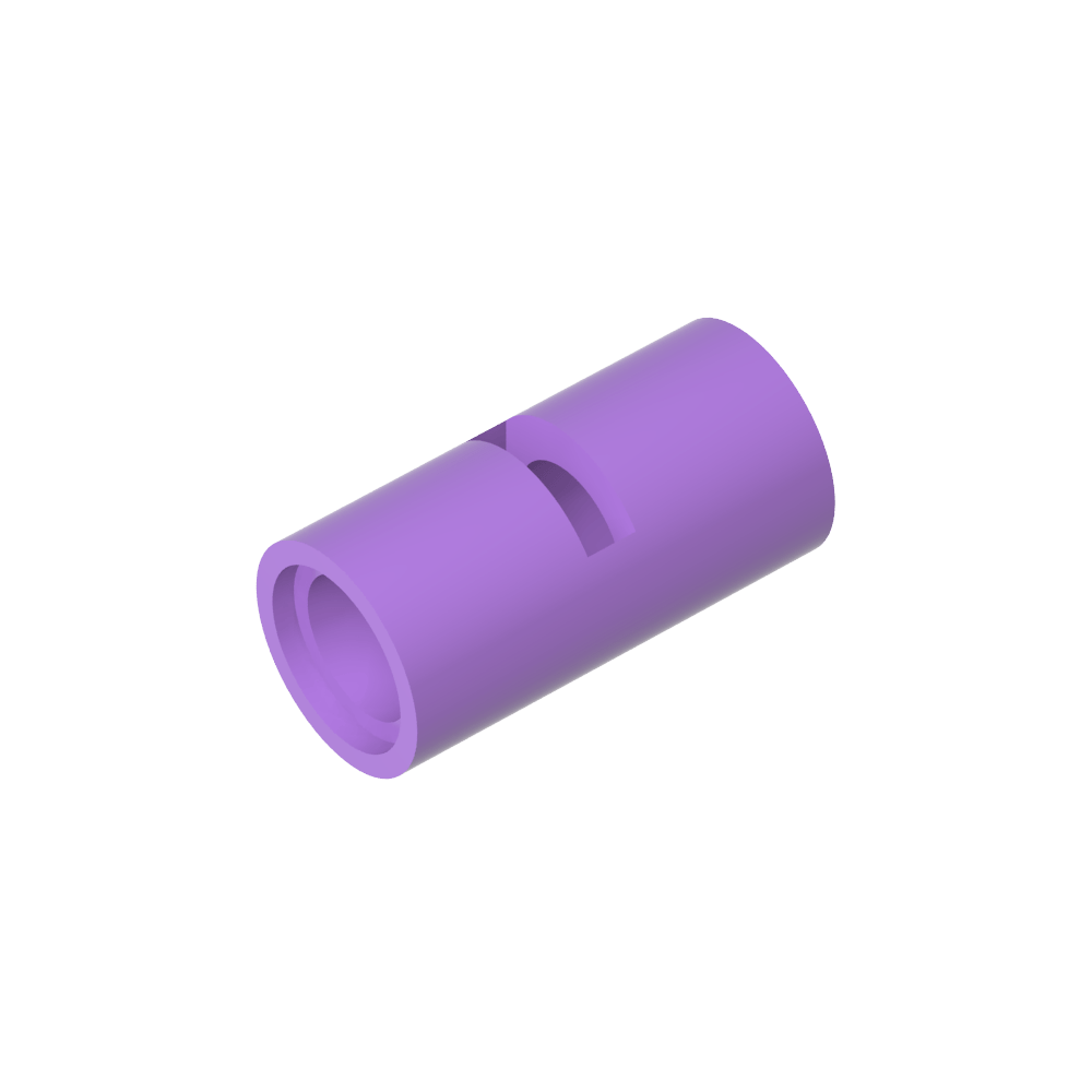 Conector de clavija Technic redondo [ranurado]-MyGobricksEs