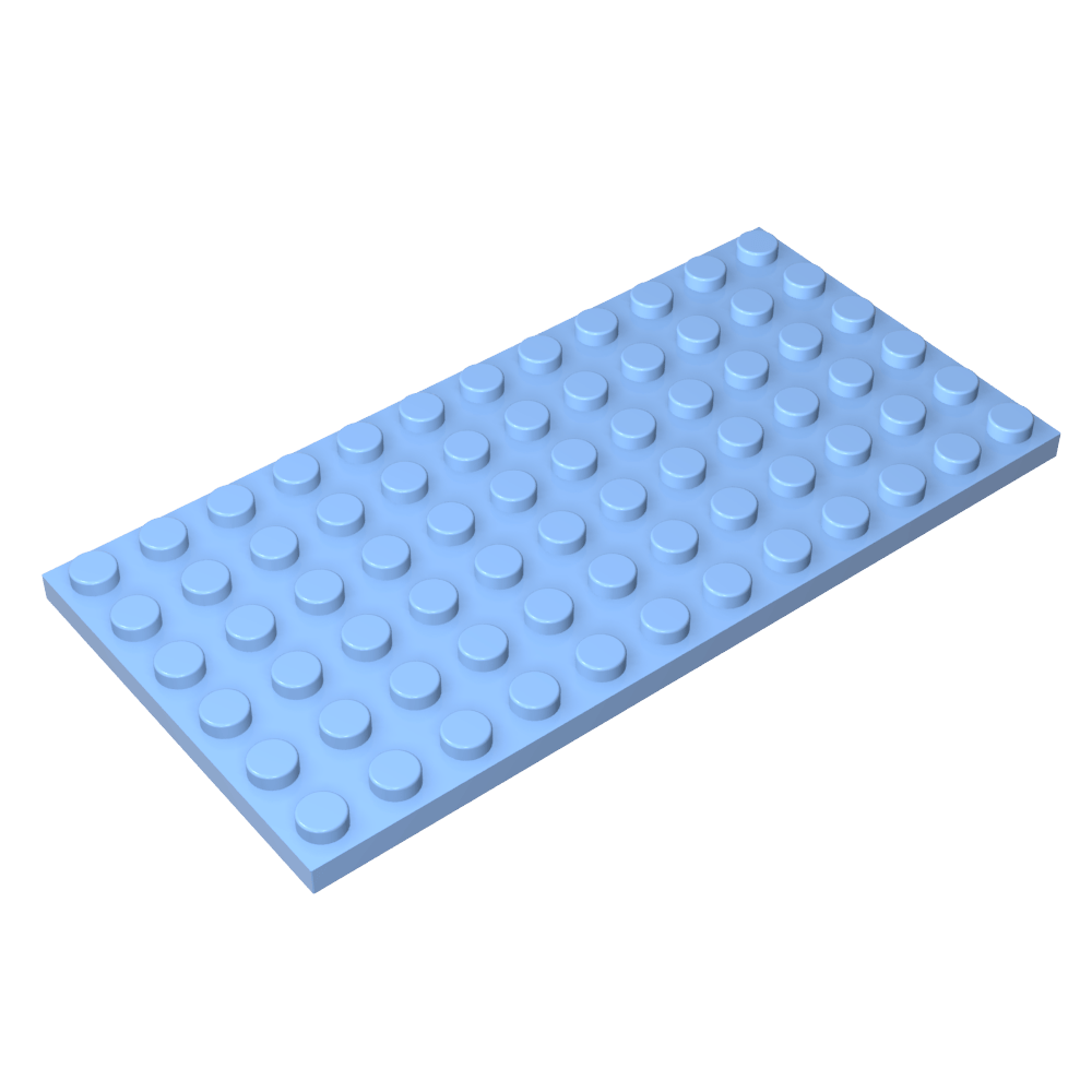 Placa 6 x 12-MyGobricksEs