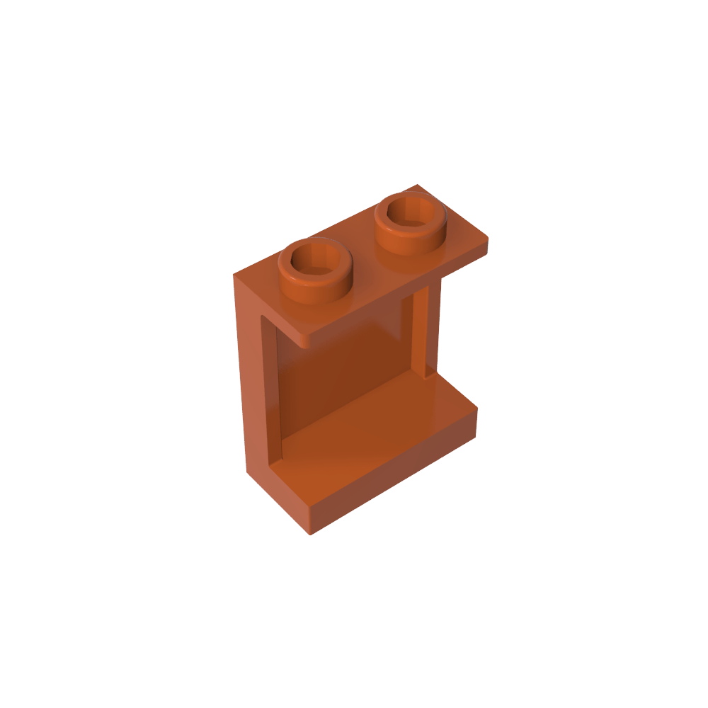 Panel 1 x 2 x 2 [Soportes laterales / Montantes huecos]-MyGobricksEs