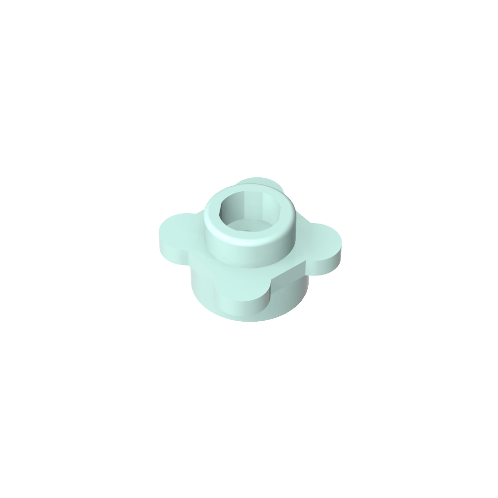 Planta, Flor, Plato Redondo 1 x 1 con 4 Pétalos-MyGobricksEs