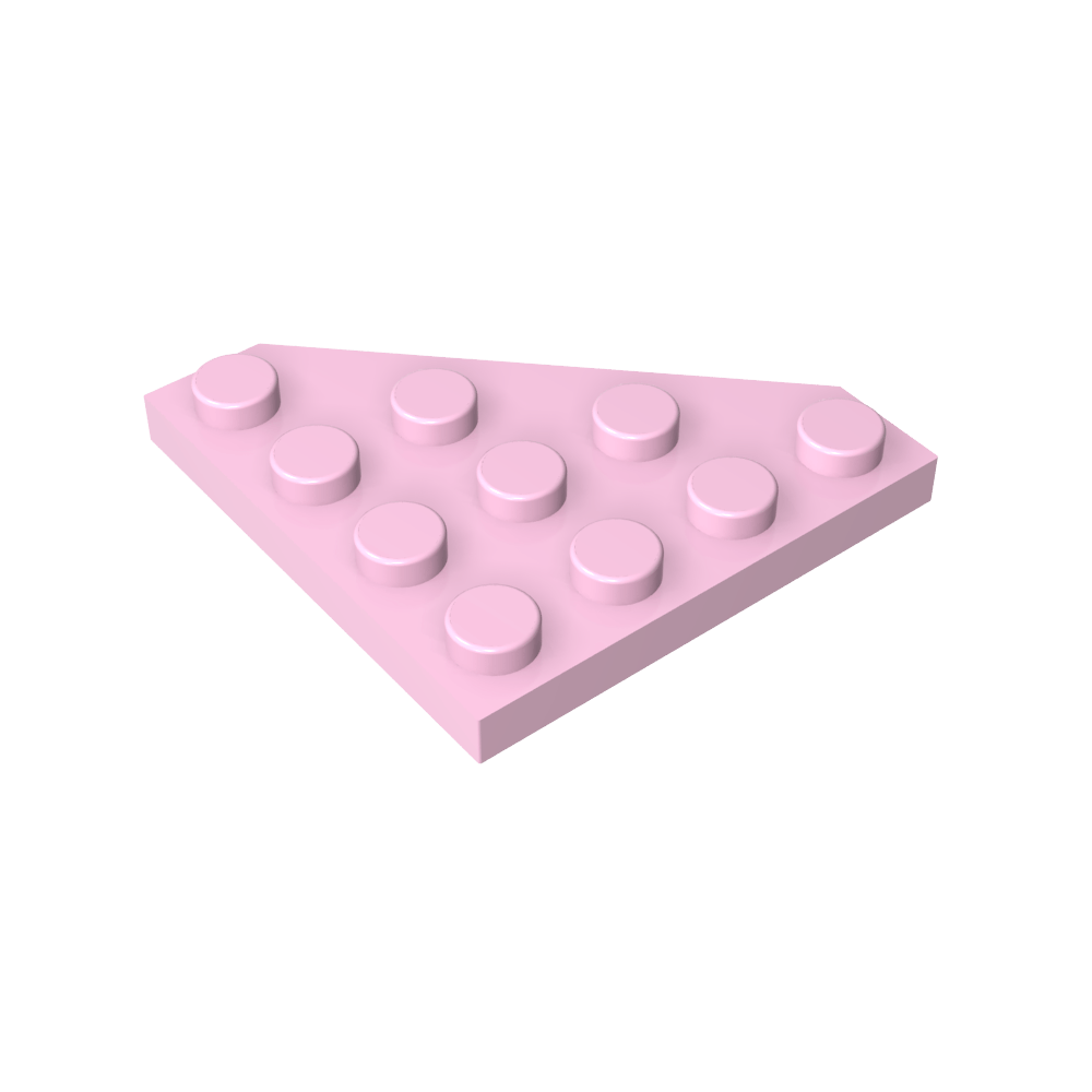 Placa de cuña de 4 x 4 con esquina cortada-MyGobricksEs