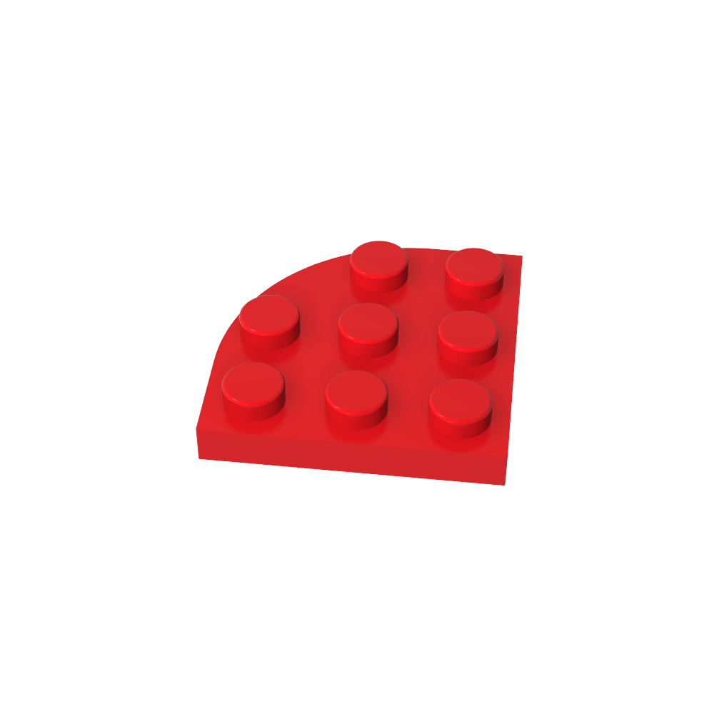 Placa de esquina redonda 3 x 3-MyGobricksEs