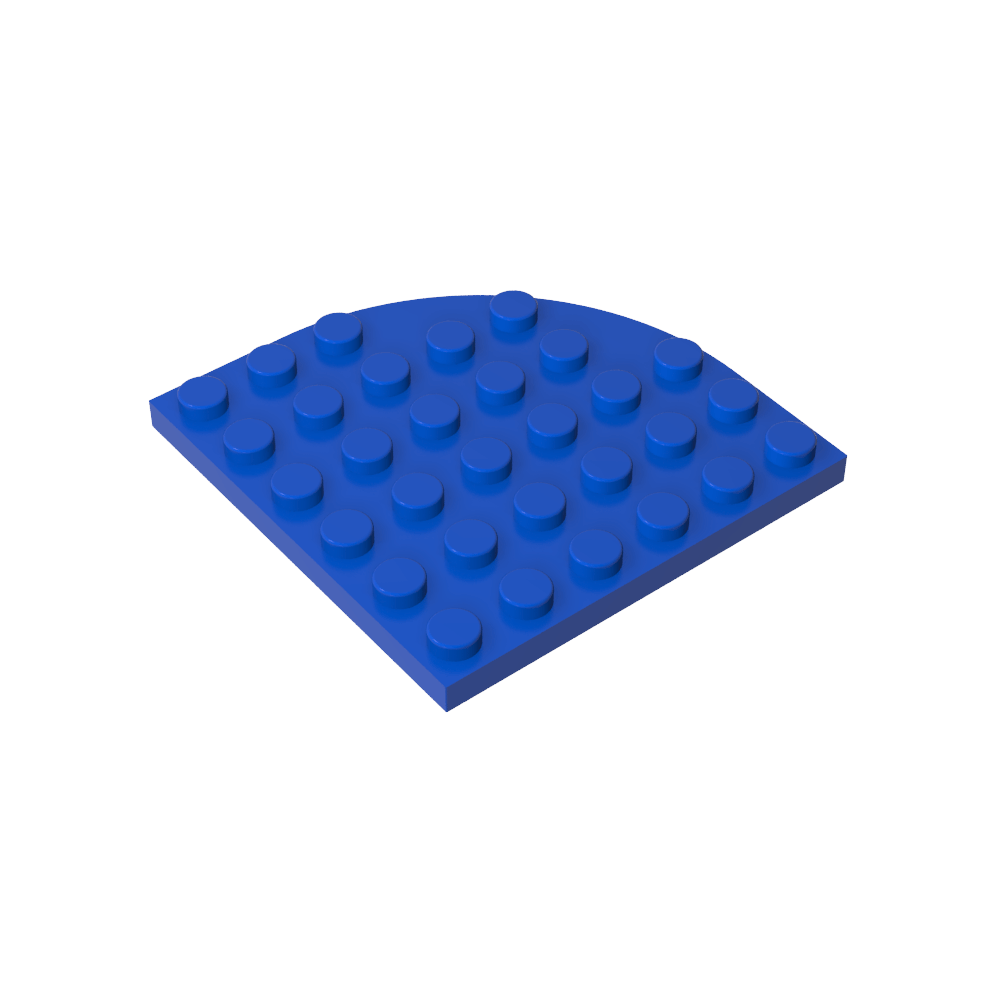 Placa de esquina redonda 6 x 6-MyGobricksEs