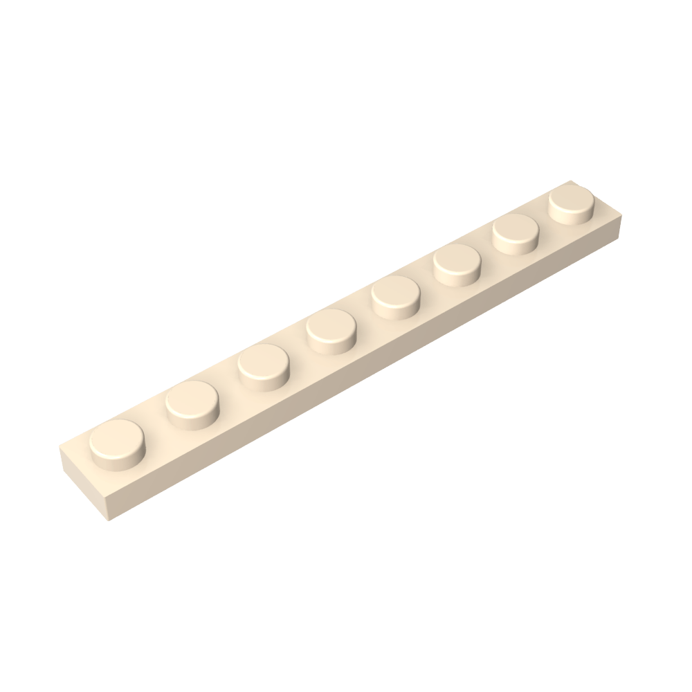Placa 1 x 8 #3460-MyGobricksEs