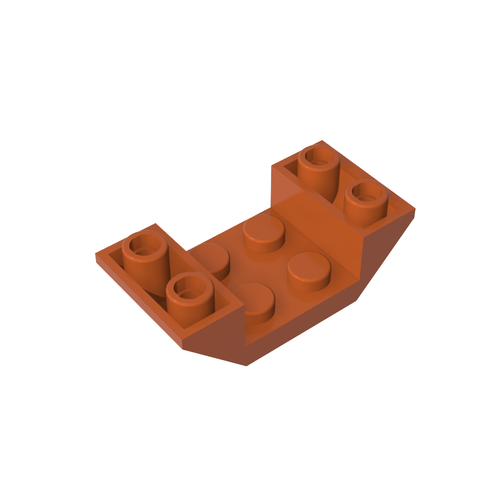 Pendiente Invertida 45° 4 x 2 Doble-MyGobricksEs