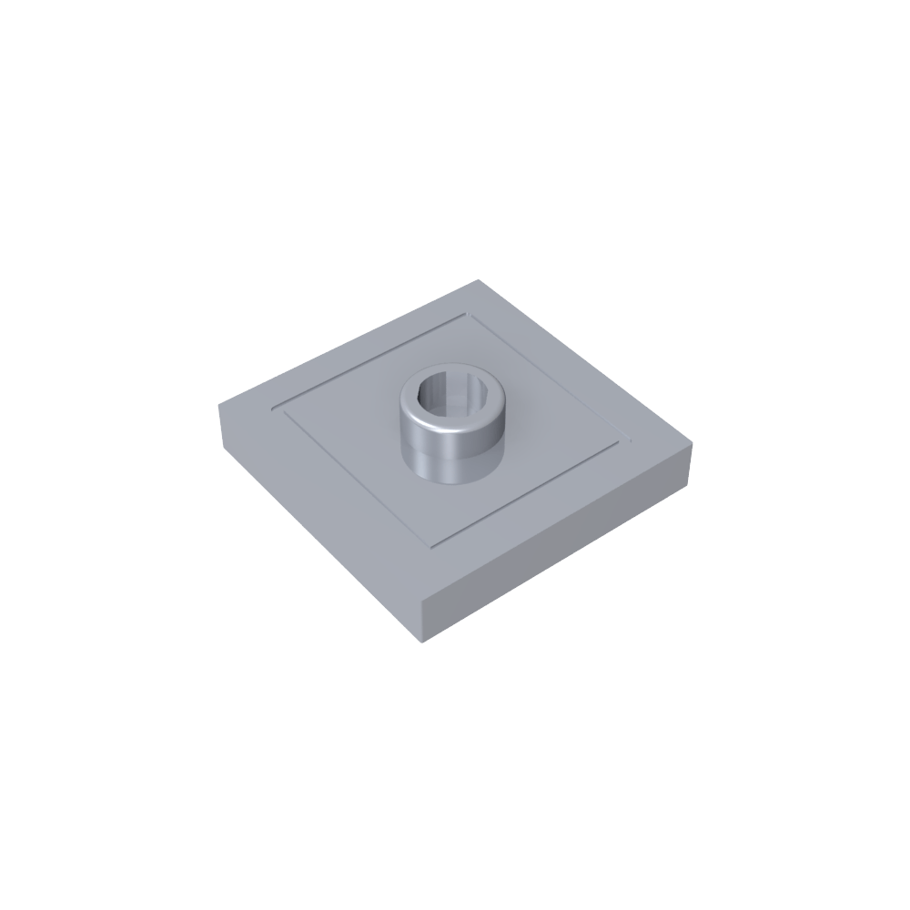 Placa especial 2 x 2 con ranura y perno central (puente)-MyGobricksEs