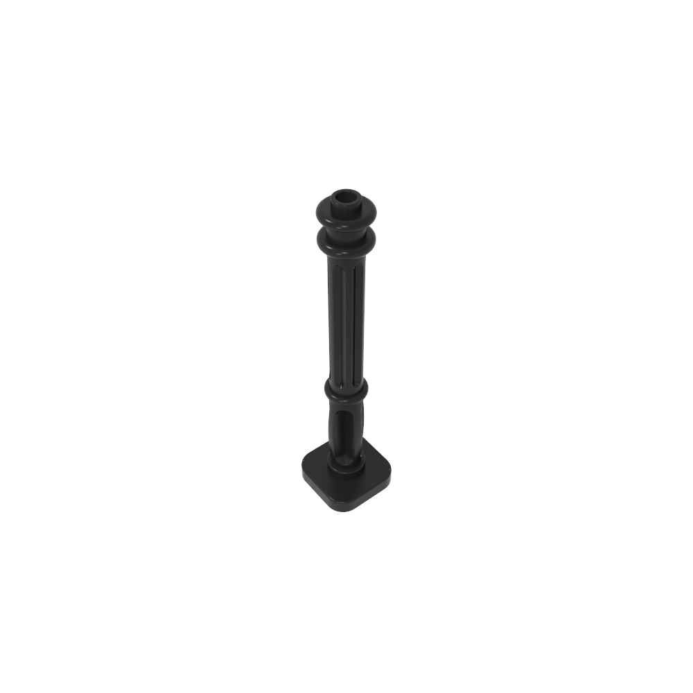 Farola de 2 x 2 x 7 con 6 flautas en la base-MyGobricksEs