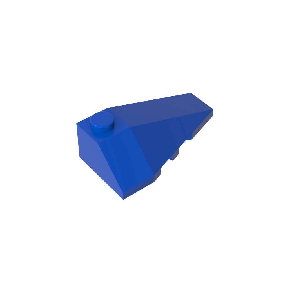 Cuña inclinada 4 x 2 triple derecha-MyGobricksEs