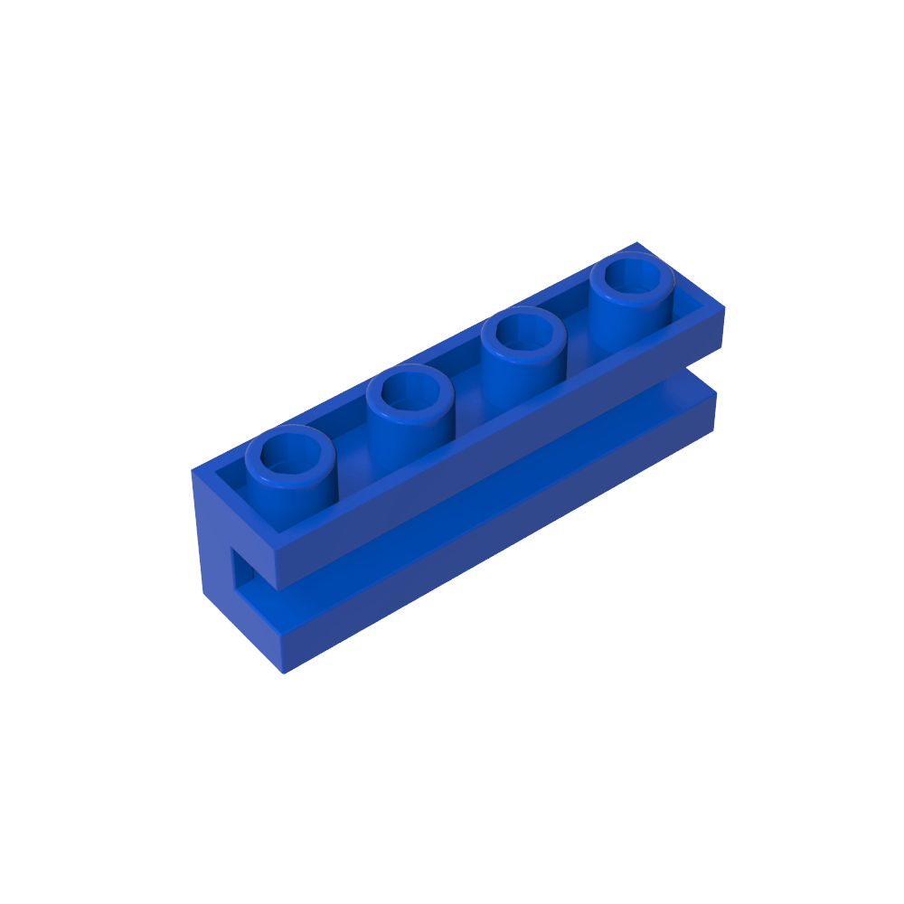 Ladrillo Especial 1 x 4 con Ranura-MyGobricksEs
