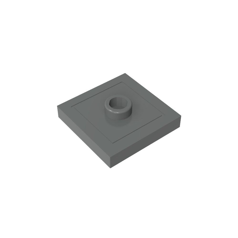 Placa especial 2 x 2 con ranura y perno central (puente)-MyGobricksEs
