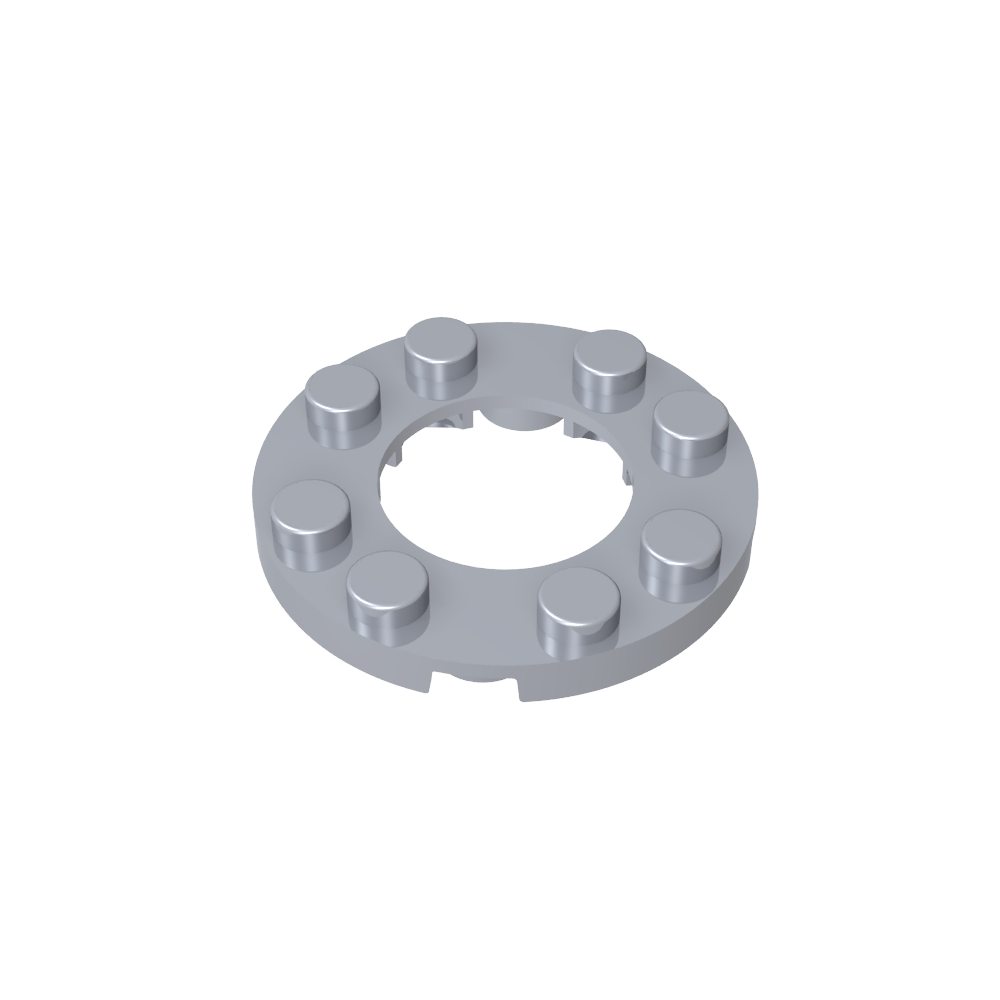 Plato redondo 4x4 con agujero 2x2-MyGobricksEs