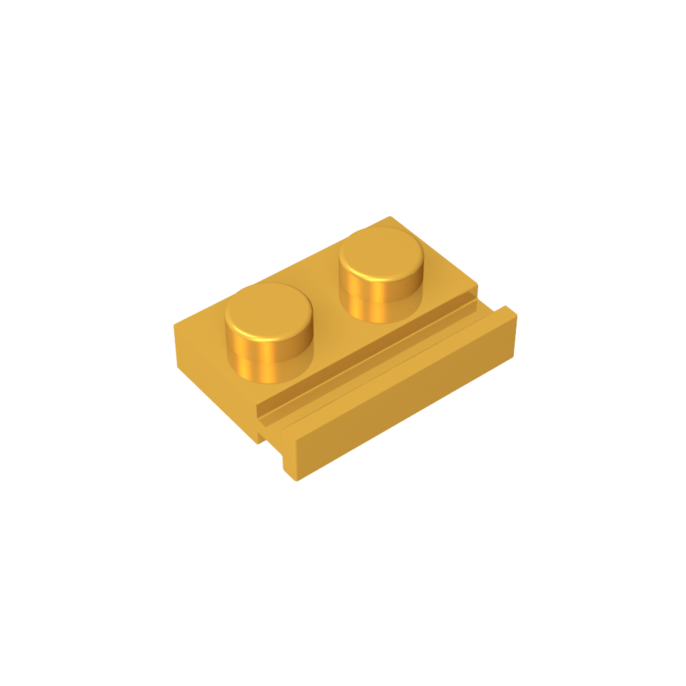 Placa Especial 1 x 2 con Riel para Puerta-MyGobricksEs