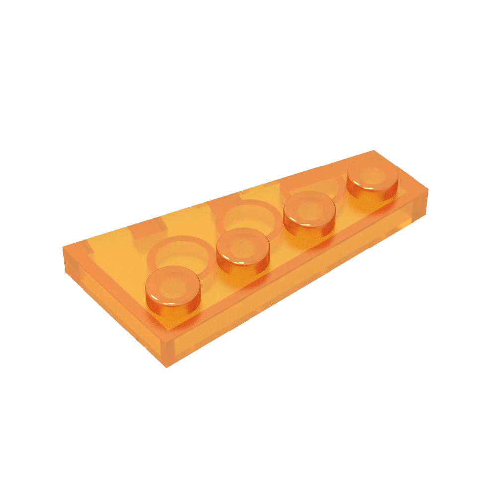 Placa de cuña 4 x 2 izquierda-MyGobricksEs