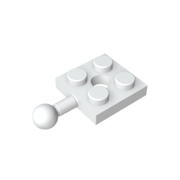 Placa Especial 2x2 con Bola de Remolque y Agujero-MyGobricksEs