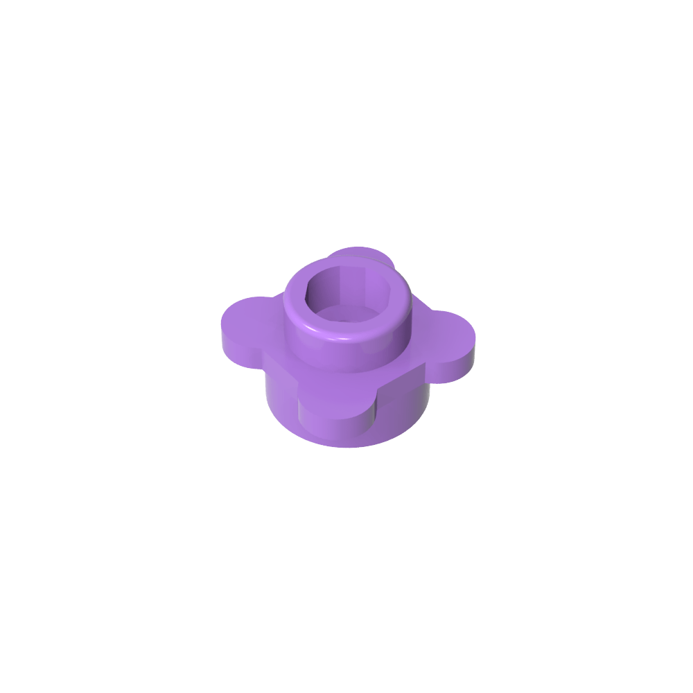 Planta, Flor, Plato Redondo 1 x 1 con 4 Pétalos-MyGobricksEs