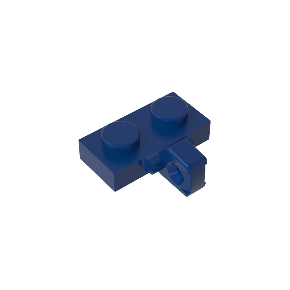 Placa de bisagra 1 x 2 con bloqueo con 1 dedo en el lateral, sin ranura-MyGobricksEs