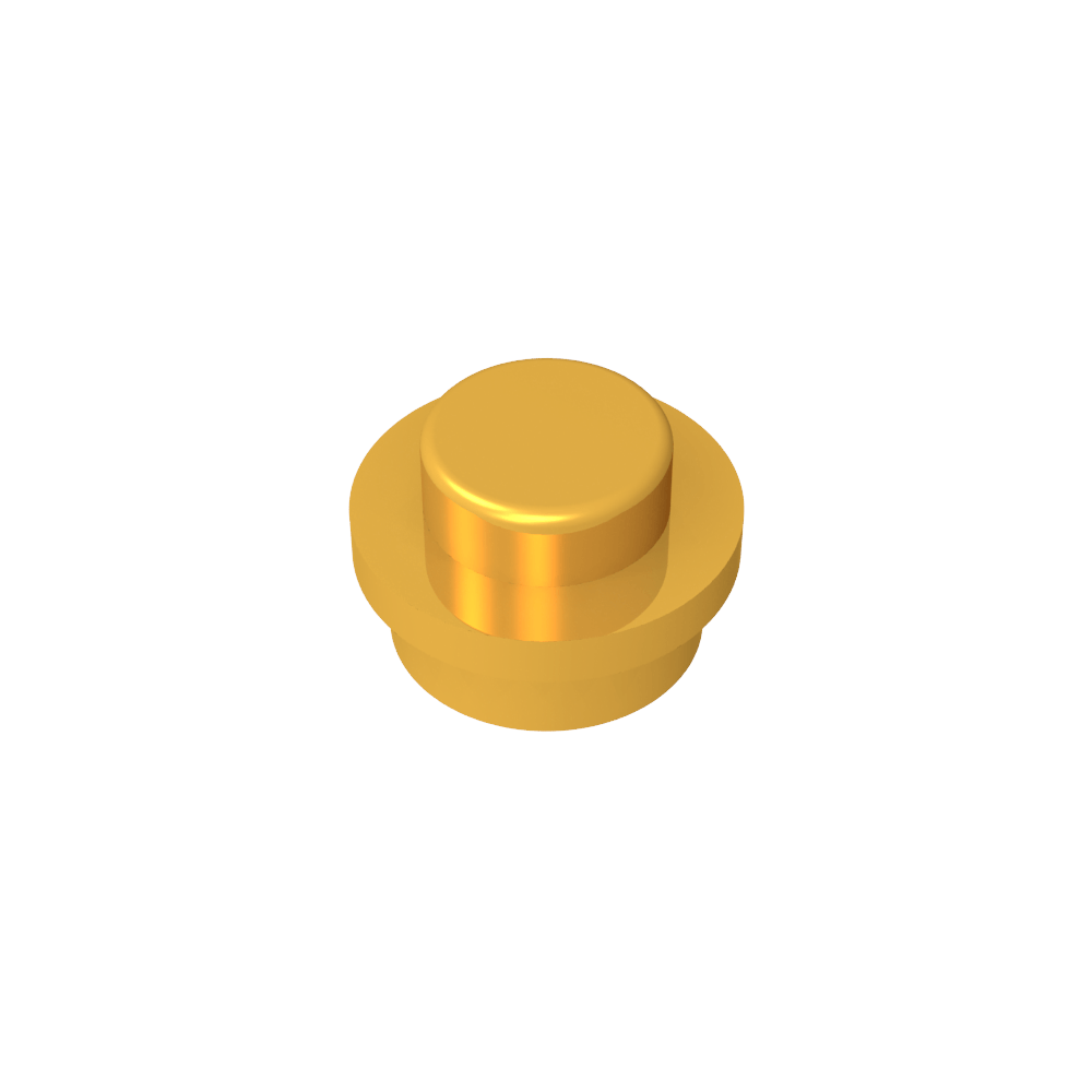 Placa Redonda 1 x 1 con Perno Sólido-MyGobricksEs