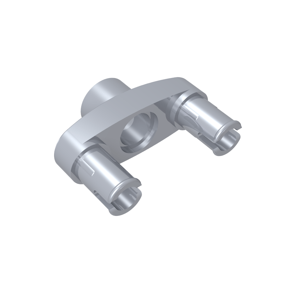 Conector Technic Pin 3L con 2 pines y orificio central-MyGobricksEs