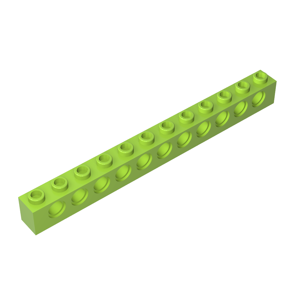 Ladrillo técnico 1 x 12 [11 agujeros]-MyGobricksEs