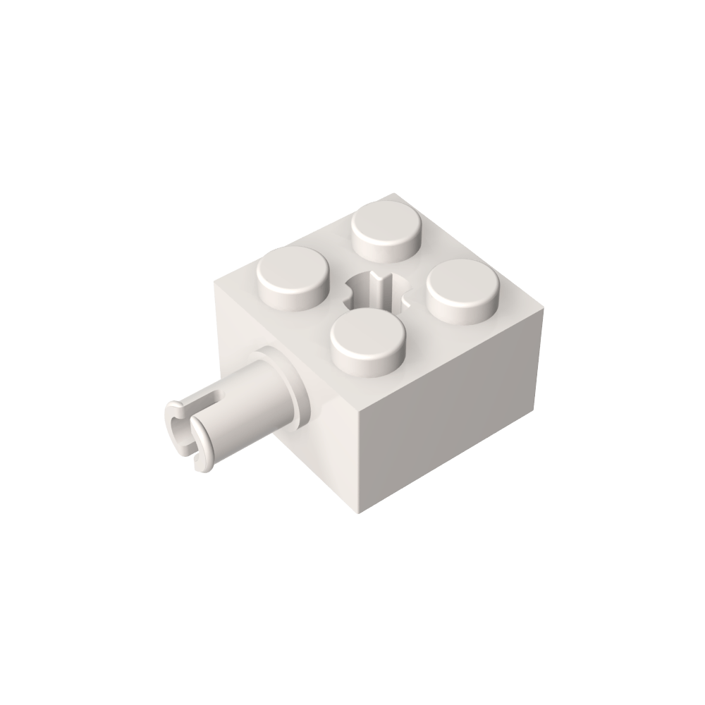 Ladrillo especial 2 x 2 con pasador y agujero para eje-MyGobricksEs