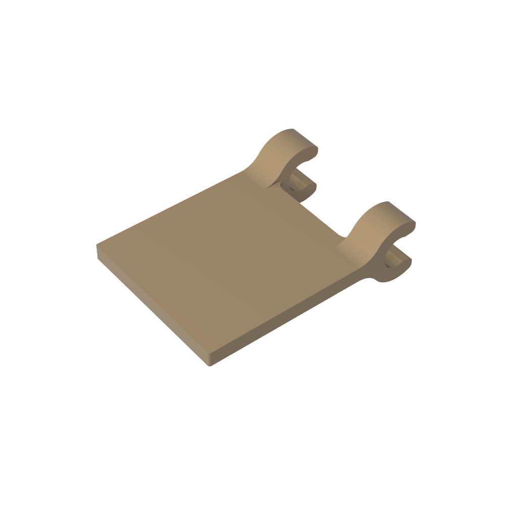Bandera cuadrada de 2 x 2 [clips delgados]-MyGobricksEs
