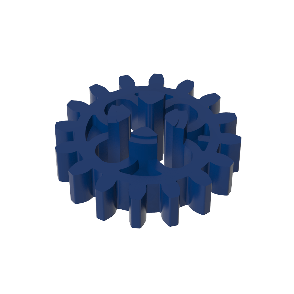 Engranaje Technic de 16 dientes con agujeros redondos [estilo antiguo]-MyGobricksEs