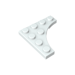 Placa especial 4 x 4 con recorte curvo-MyGobricksEs