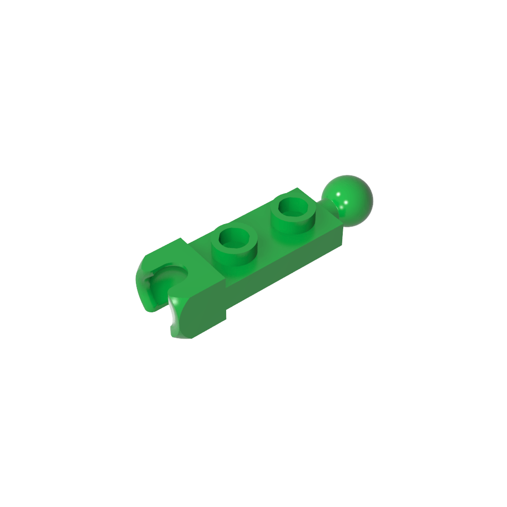 Placa especial 1 x 2 con copa de extremo de 5,9 mm y bola de remolque-MyGobricksEs