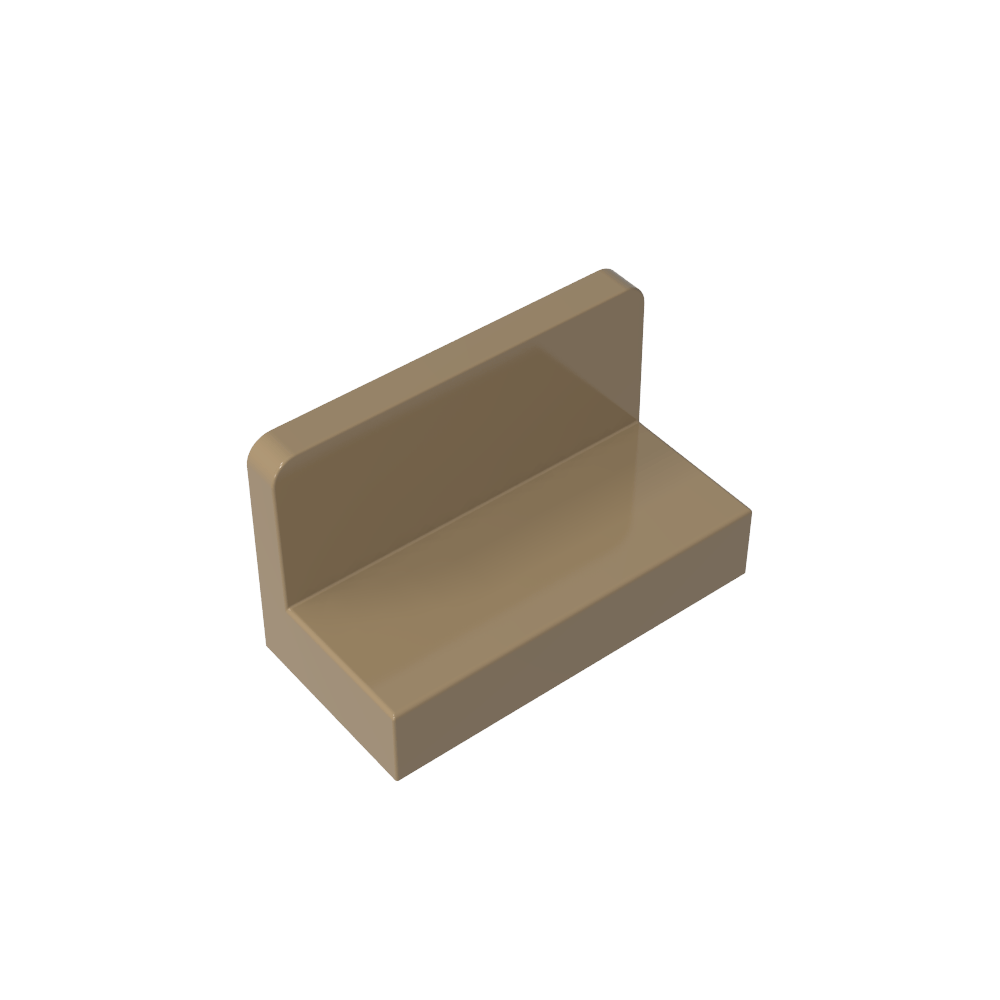 Panel 1 x 2 x 1 [Esquinas cuadradas]-MyGobricksEs