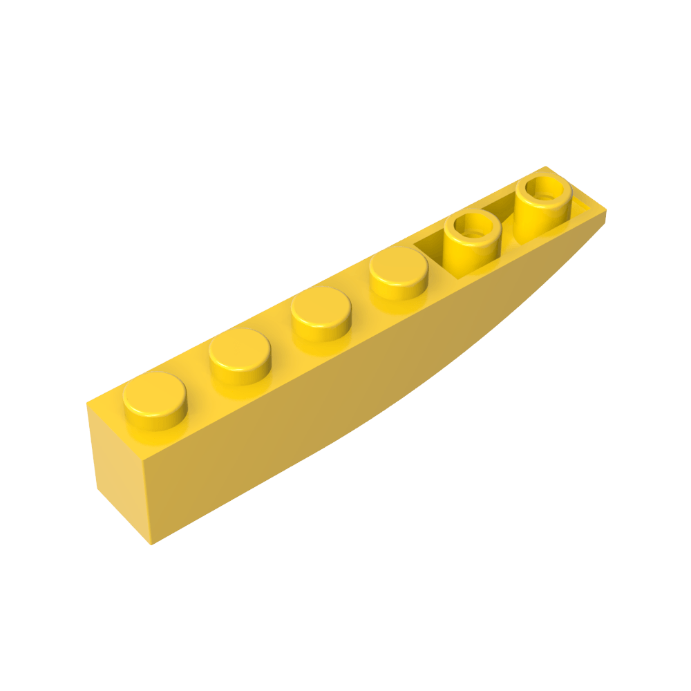 Ladrillo Curvo 6 x 1 Invertido-MyGobricksEs