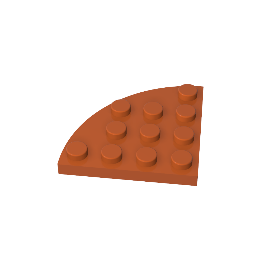 Placa de esquina redonda 4 x 4-MyGobricksEs