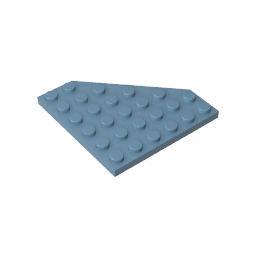 Placa de cuña de 6 x 6 esquinas cortadas-MyGobricksEs