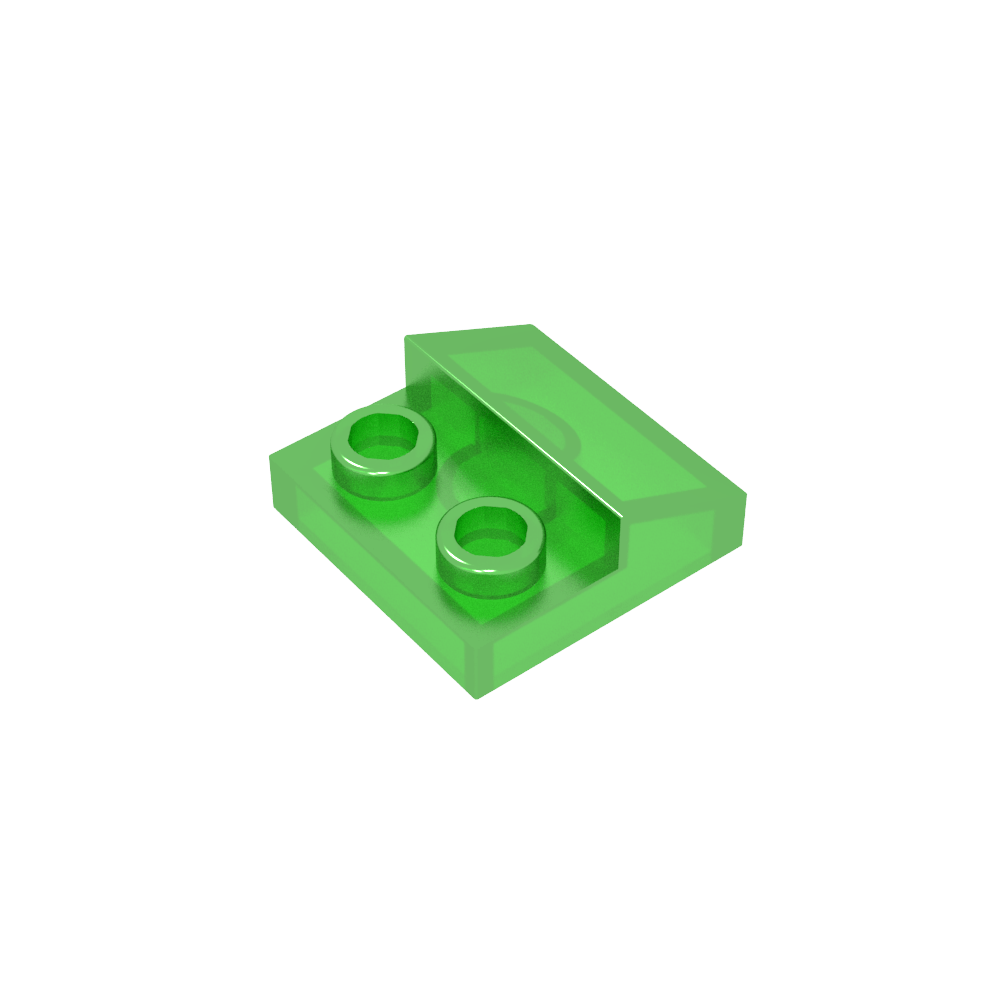 Pendiente 45 2 x 1 con recorte 2/3-MyGobricksEs