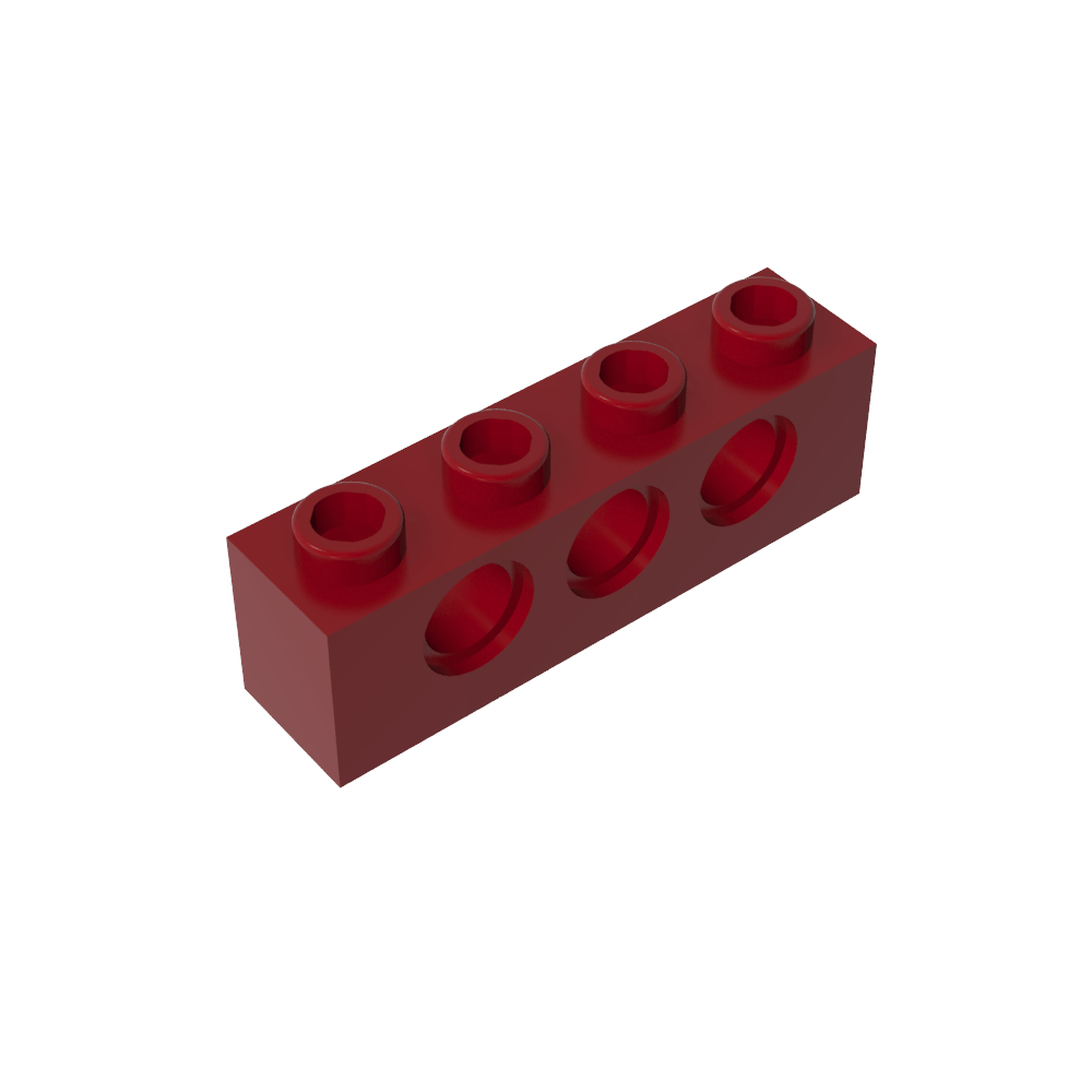 Ladrillo técnico 1 x 4 [3 agujeros]-MyGobricksEs