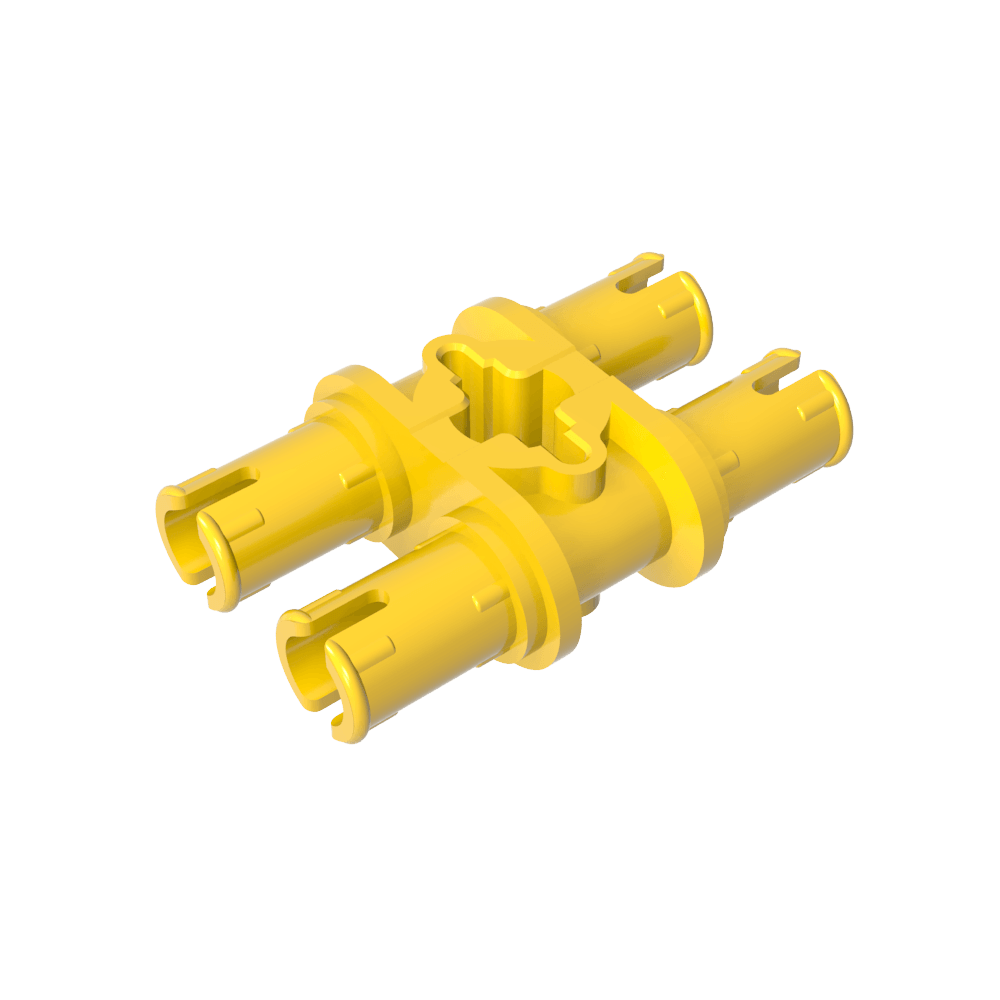 Pasador doble técnico con orificio para eje-MyGobricksEs