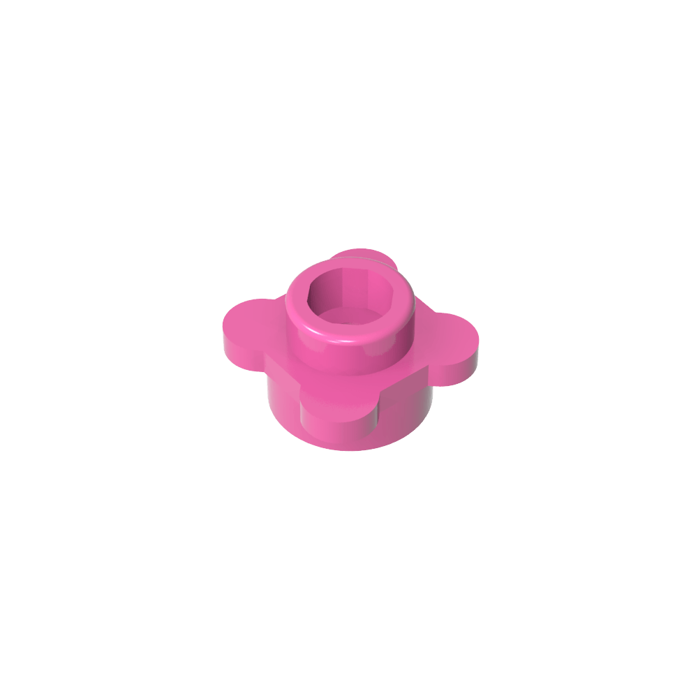 Planta, Flor, Plato Redondo 1 x 1 con 4 Pétalos-MyGobricksEs