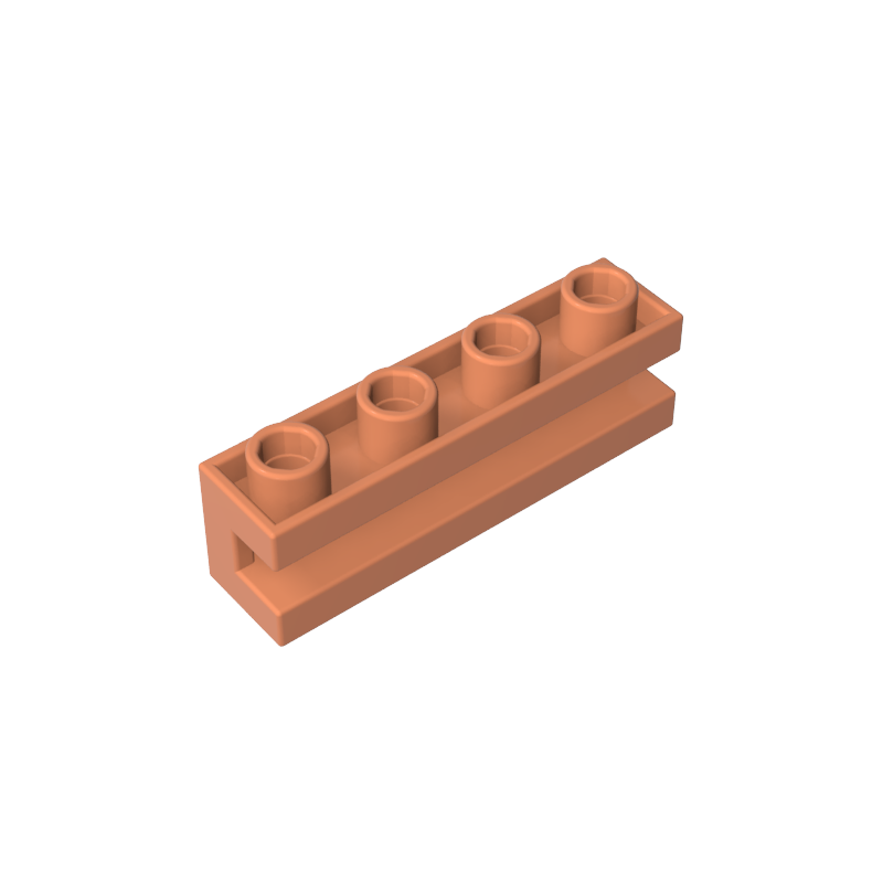 Ladrillo Especial 1 x 4 con Ranura-MyGobricksEs