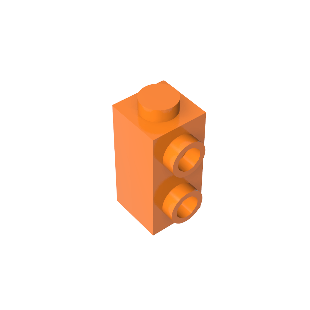 Ladrillo especial 1 x 1 x 1 2/3 con montantes en 1 lado-MyGobricksEs