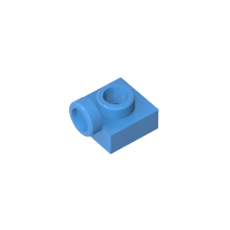 Placa especial 1 x 1 con tacos en el lateral-MyGobricksEs