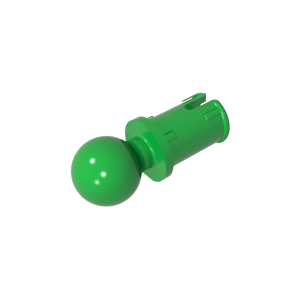 Pasador técnico con crestas de fricción longitudinales y bola de remolque-MyGobricksEs