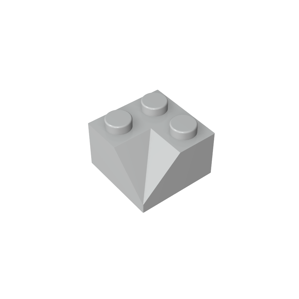 Pendiente 45° 2 x 2 Doble Cóncava-MyGobricksEs